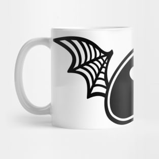 Planchette with Wings - Black on White Mug